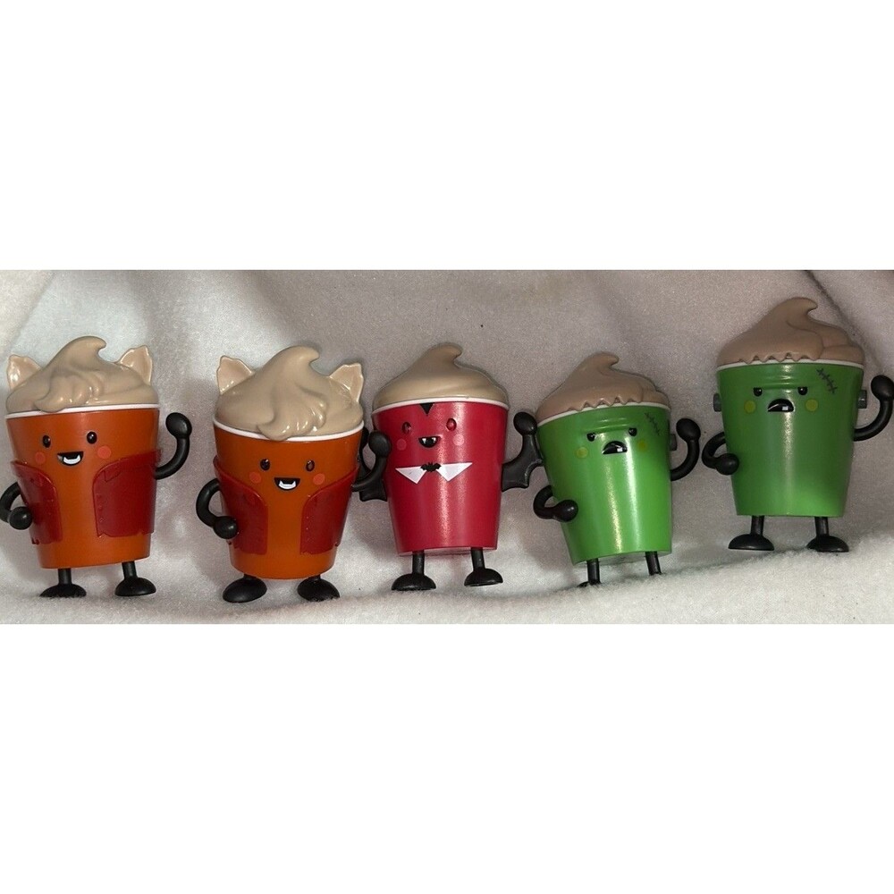Wendy’s FROSTY FRIGHTS Set Of 5 Kids Toy Halloween 2024 Fast Food Frankenstein